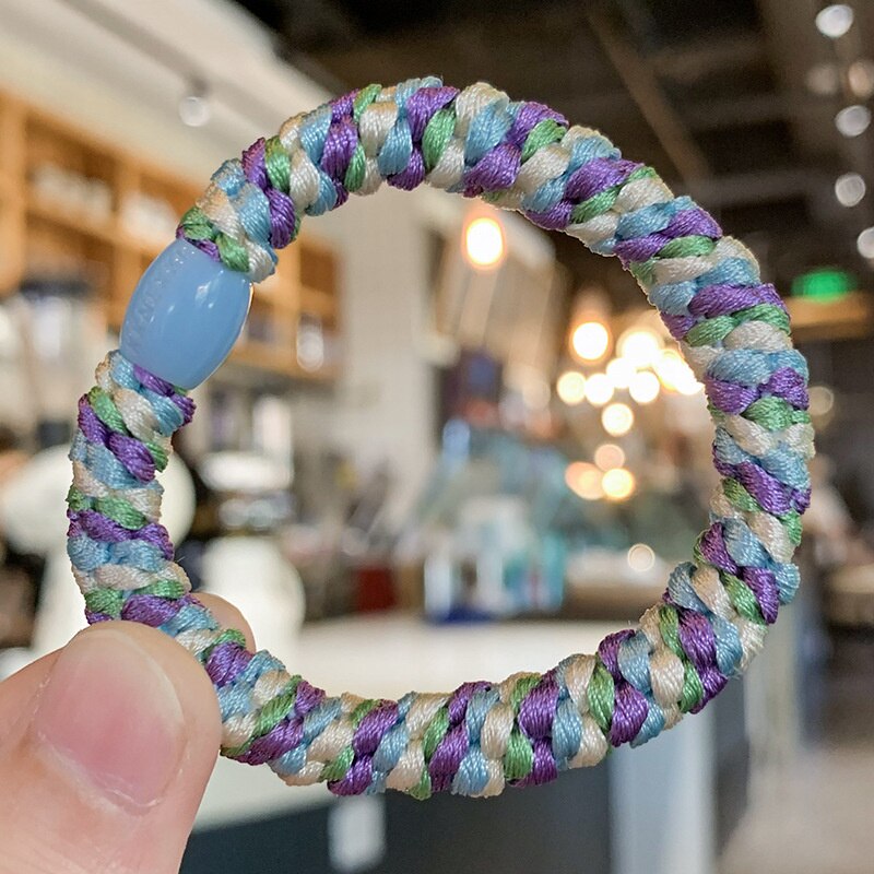 Trendy kvinder elastik hår gummibånd pige elastik hårbånd dame hår scrunchies børn hår tilbehør holder: 6