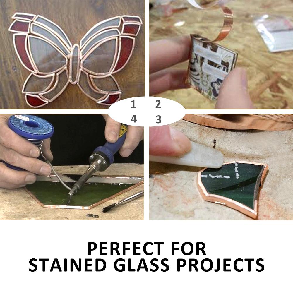 Conductive Double Side Copper Foil Tape Two Sides Conductive Gold Copper Foil Adhesive