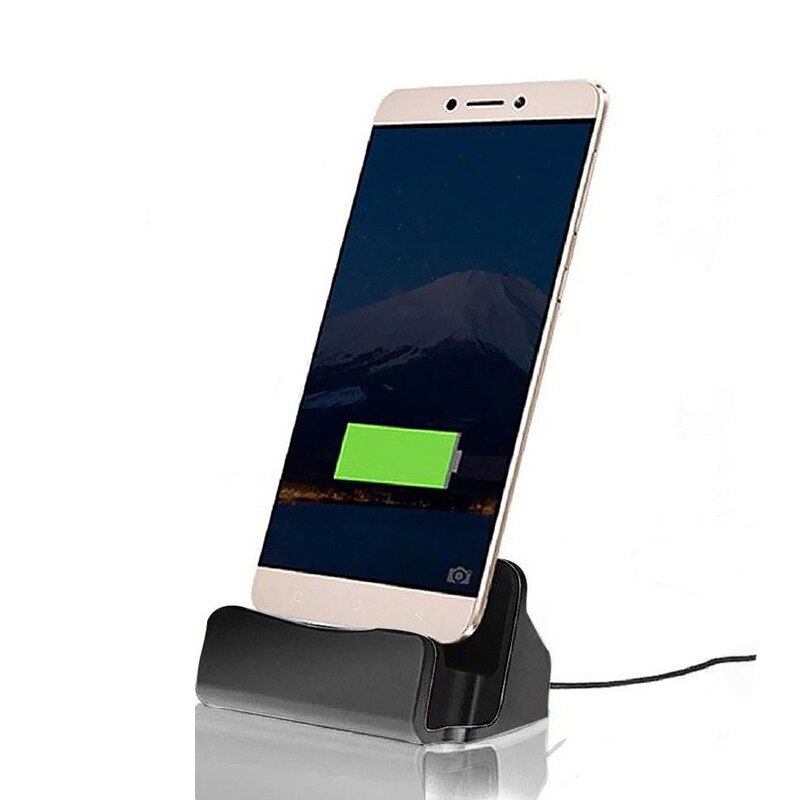 Usb Charger Desktop Stand Docking Station Voor Iphone 7 8 6 6S Plus Xs X Xr Se Xs max 5 5S Se Iphone Opladen Dock Station: Black