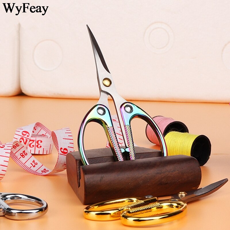 Tijeras de bordado de cabeza deformada para corte de costura, tijeras curvas de costura para tela, herramientas de artesanía de punto de cruz