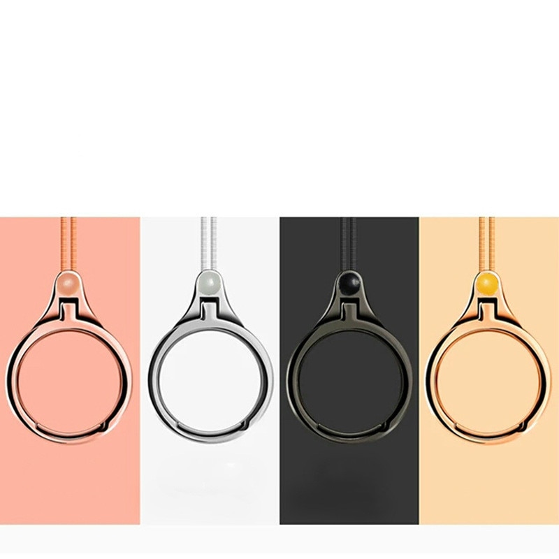 ZUCZUG Ring Phone Holder Multifunction Metal Phone lanyard Finger Ring Mobile Phone Holder 2 in 1 For Most Cell Phone Rated 4.8