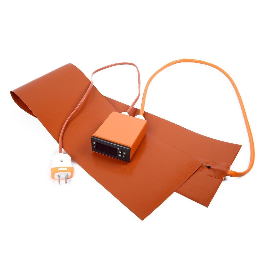 Controlador de termostato Digital, almohadilla de calefacción de silicona para luthier, fabricante de guitarra, reparación de puente de guitarra, 200x30mm, 180 Ω C, 220v, 110V