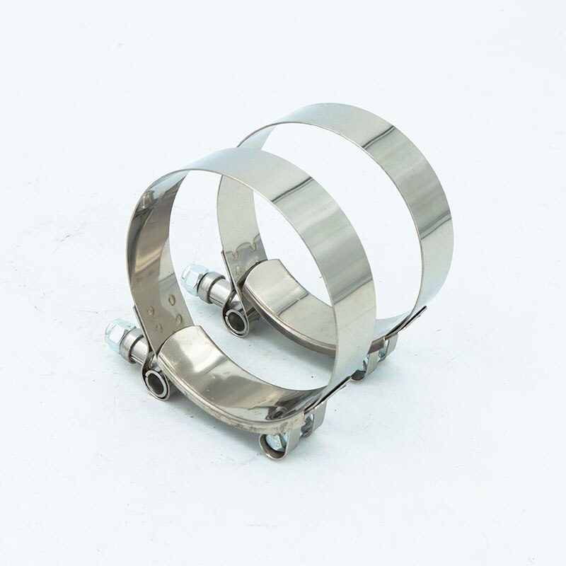 2PCS 304 Stainless Steel T-Bolt Turbo Silicone Hose Clamp SilconeT Bolt Clamp T Hose Pipe Clamp
