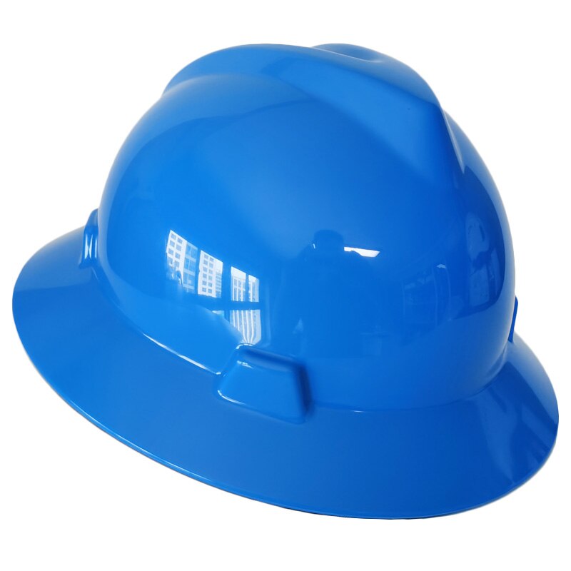 Full Brim Hard Hat Pure Color Work Safety Helmet Lightweight Work Cap for Construction Railway Mine Traffic 5 colors