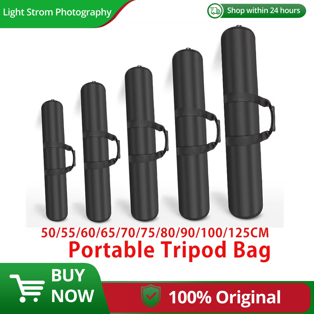 Sac de Transport Rembourré pour Appareil Photo, Monopode, Trépied, Étui, Support observateur, Boîte à Lumière, Parapluie, 55/60/65/70/75/80/100/125cm