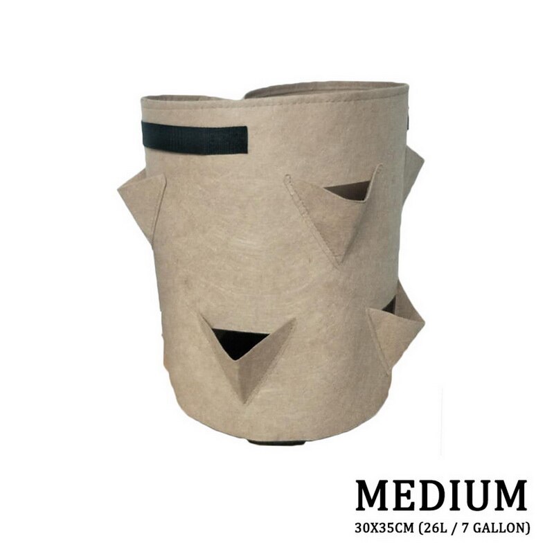 Plantation sac de culture sac de plantation avec poignée jardin extérieur plante sac de culture, sac Vertical pour fraises herbes et fleurs réutilisable