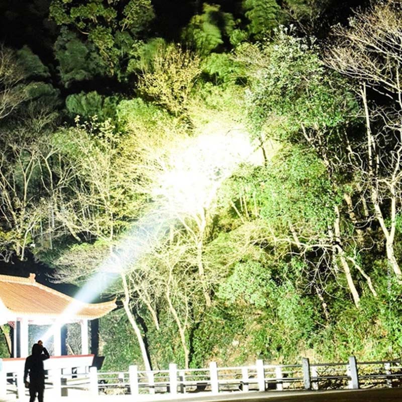 Outdoor Usb Rechargeable Osl+cob Led Flashlight Ultra Bright Torch Light 4 Modes Power Bank Torch Light Bulbs Shock Resistant