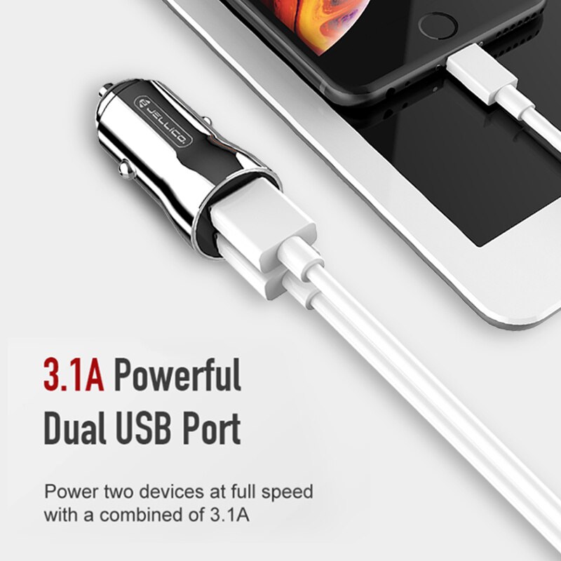 Qc 3.0 Metalen Dual Mini Usb Car Charger Mobiele Telefoon Oplader 2 Port Usb Fast Car Charger Voor Iphone Samsung autolader