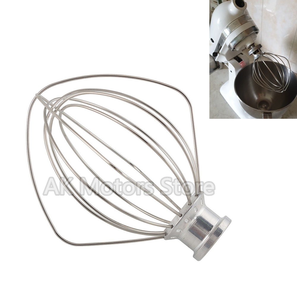 Batidor de 6 cables, accesorio para KitchenAid K45WW KSM90 KSM150 K455, acero inoxidable