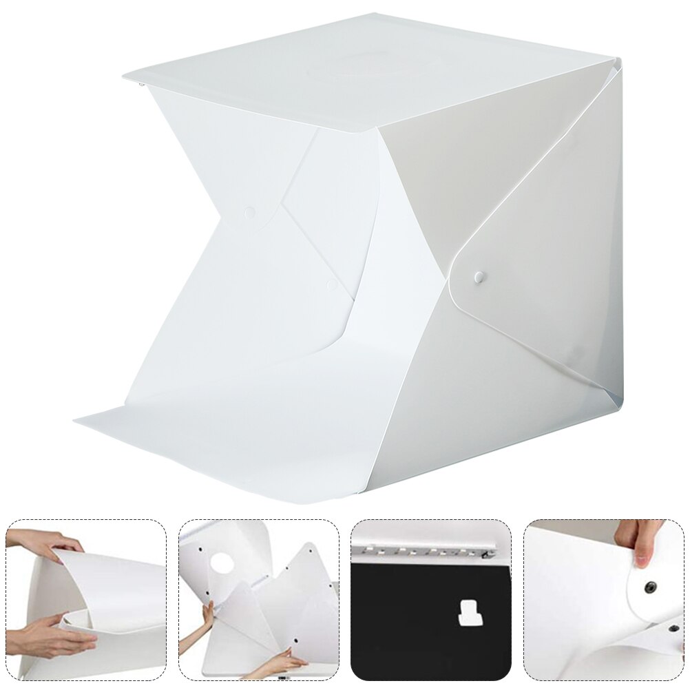 1 Set Mini Photo Studio Box Photography LED Light Tent Folding Light Box