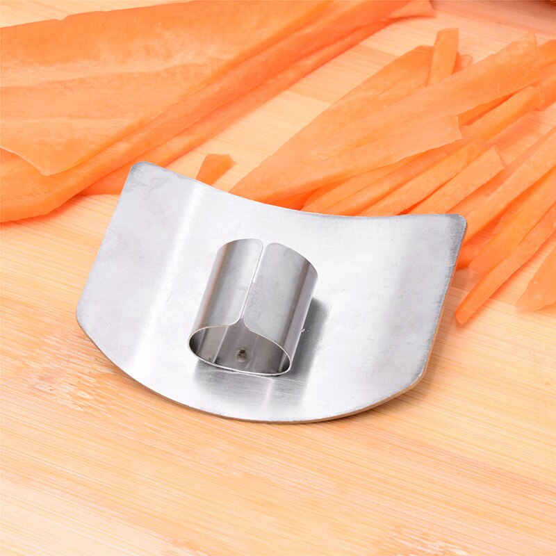 1Pcs Rvs Finger Guard Protector Knife Cut Vinger Voor Hand Veilig Snijden Koken Gereedschap Keuken Accessoires