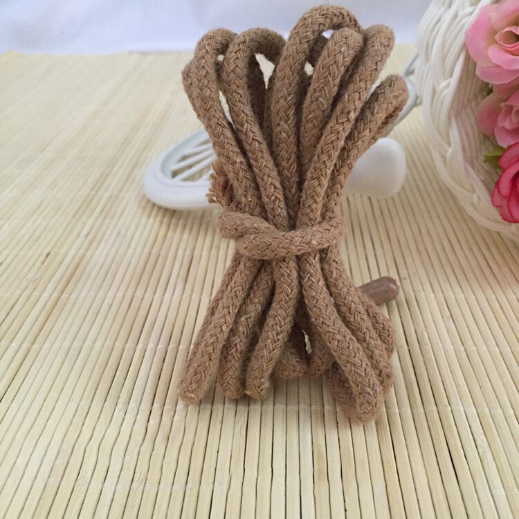 Meetee 20M 5mm gewebte Baumwolle Seil 16 Stränge Feste Schnur für Hosen Taille Starken Seil Bekleidungs Handtasche DIY handwerk handgefertigt Zubehör: khaki