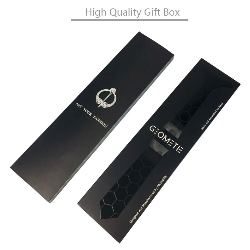 Eleganckie matowe czarne sześciokąty krawat męskie obcisłe krawaty jedwabne wesele prezent biznesowy wszystkie mecze modne akcesoria zestaw Hankerchief