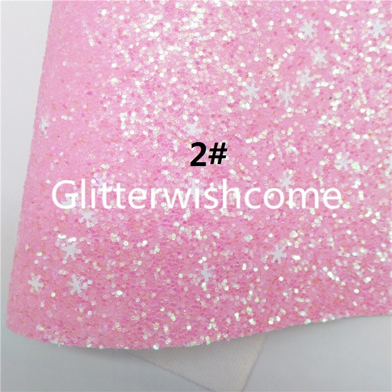 Glitterwishcome 21 x 29cm a4 storlek julglitter, snöflinga på tjocka glittertygslakan för rosetter , gm918b: 2
