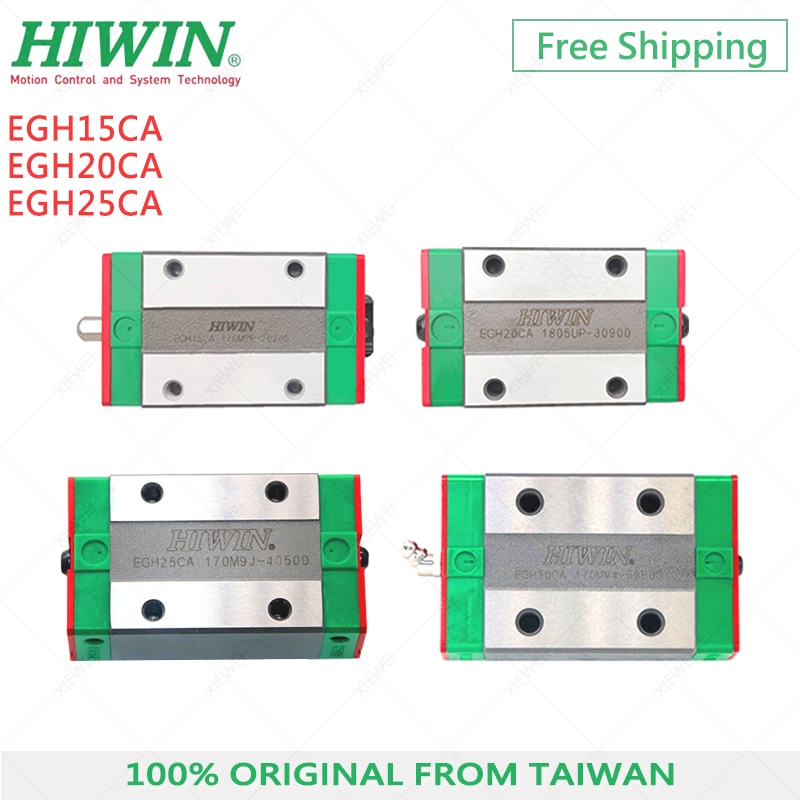 100% original HIWIN EGH15CA EGH20CA EGH25CA EGH30CA linear narrow block Slider Carriage for EGR linear guide rail