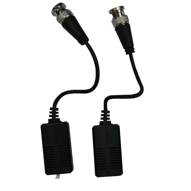 Hd cctv via twisted pair adapter 720p hd cvi / tvi / ahd passiv video balun mand bnc til utp cat 5/5e/6 netværk kamera