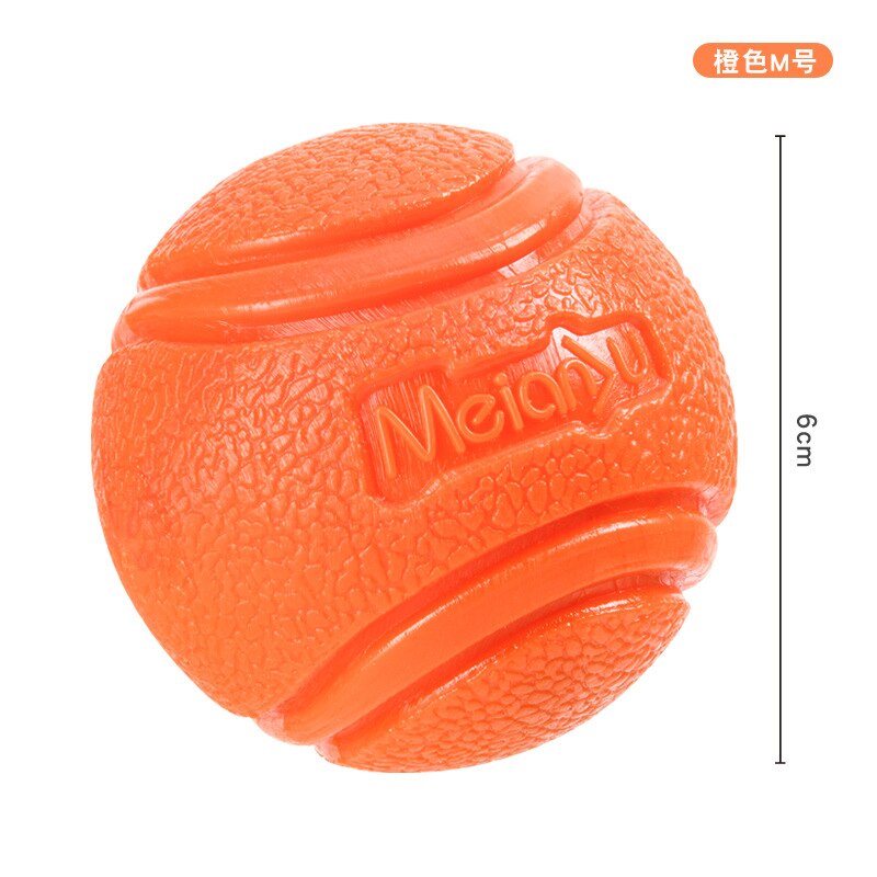 Dog Toy Dog Ball Toys Indestructible Dog Chew Toys Ball Outdoor Interactive Toys for Large Dogs Rubber Balls Dog Accessories: Orange 6cm