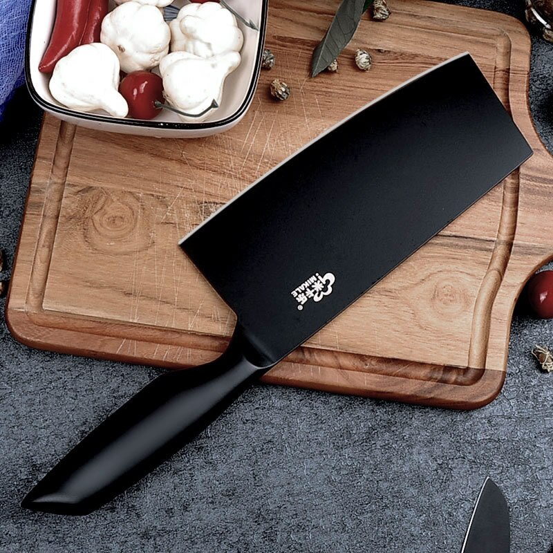 Non-stick kökskniv set 4 cr 14 mov rostfritt stål kök kock knivar set nakiri santoku skalkniv 3 st set matlagningsverktyg