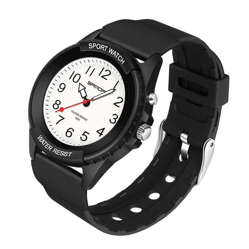 Modne oświetlenie niebieskie damskie zegarki kwarcowe damskie zegarki wodoodporne 50M świetlny wyświetlacz zwykły zegarek dziewczęcy dla kobiety montre femme: czarny