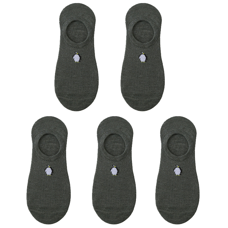 5 pares de 10 piezas calcetines de de primavera calcetines de algodón con bordado de animales de dibujos animados para mujer calcetines tobilleros divertidos deportivos informales: Naranja