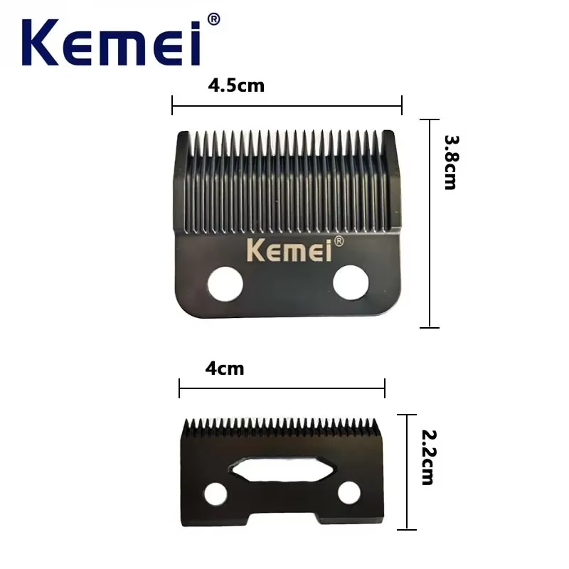 Kemei KM-2296 cuchilla de repuesto para cortadora de pelo, cabezal cortador de peluquero para cortadora de pelo eléctrica, cortadora