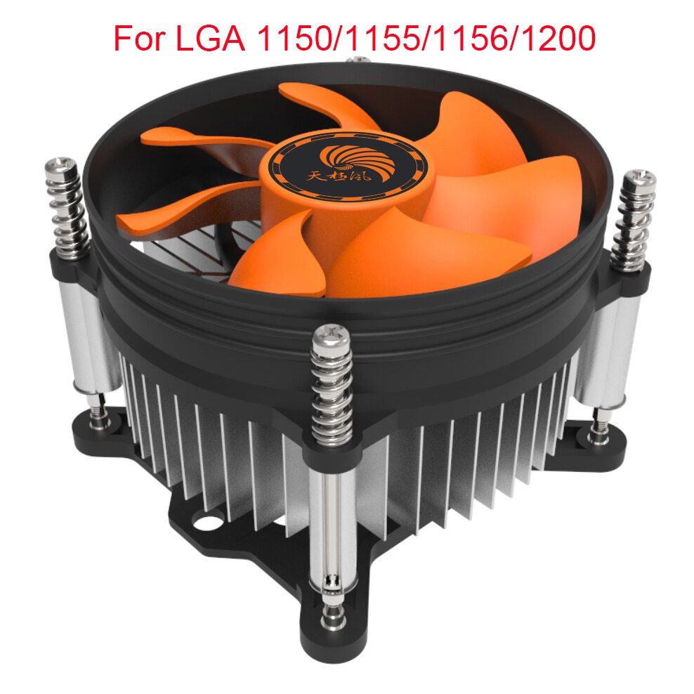 Pöytätietokone pc prosessorin jäähdytyselementin jäähdytin tuulettimen ydin 3 nastaa lga 775 or lga 1150 /1156 /1155