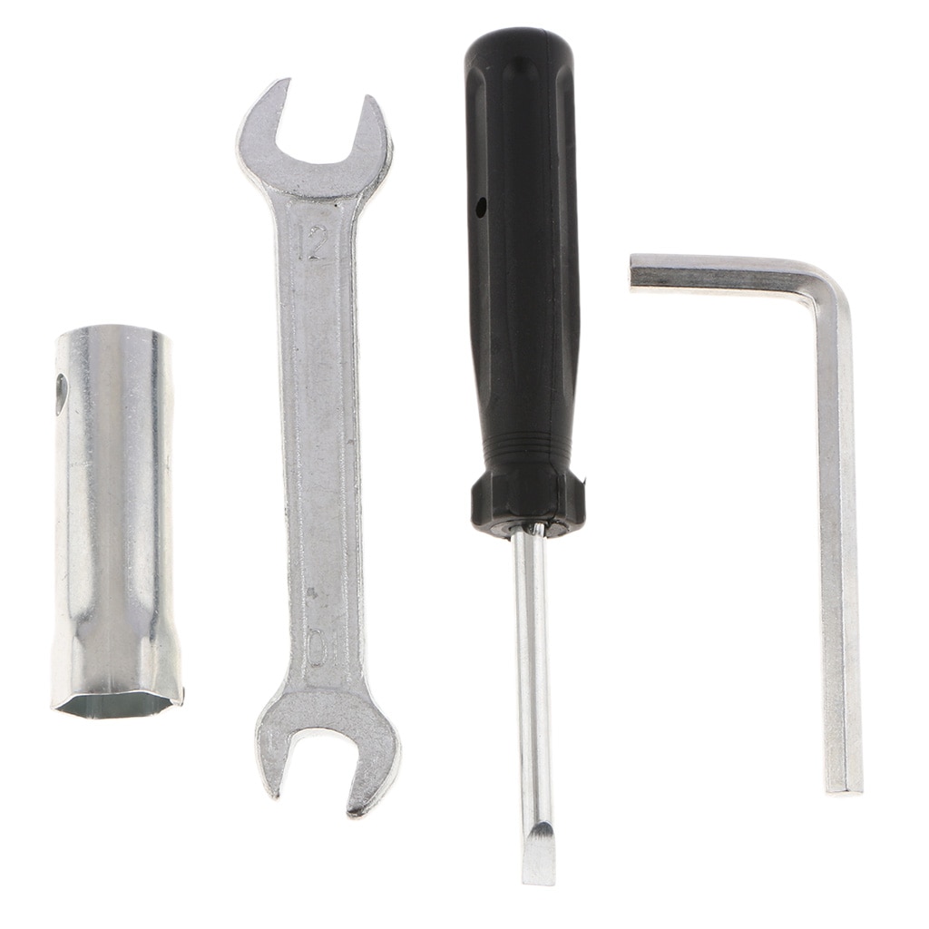 16mm Spark Plug Socket,10/12 Open Spanner ,6mm Allen Wrench, Screwdriver , Tool Bag