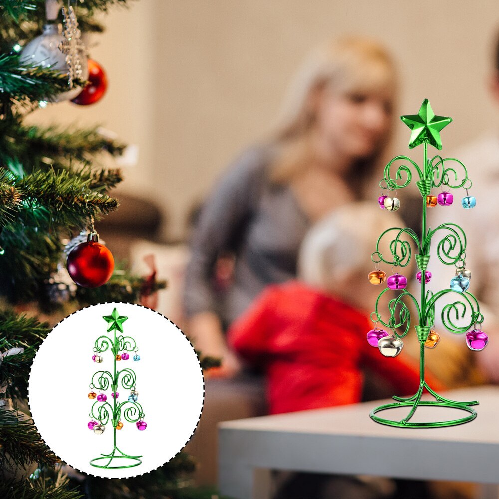 1 Pc Metal DIY Christmas Tree Exquisite Chic Venue Decoration Prop (Golden): Green