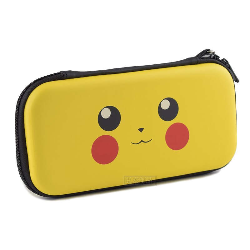 Switch Lite Mini Nintend Accessories Travel Carrying Bag NS Bag Case & Thumbsticks Grips Cap for NS for Switch Lite Crystal Film: pikachu