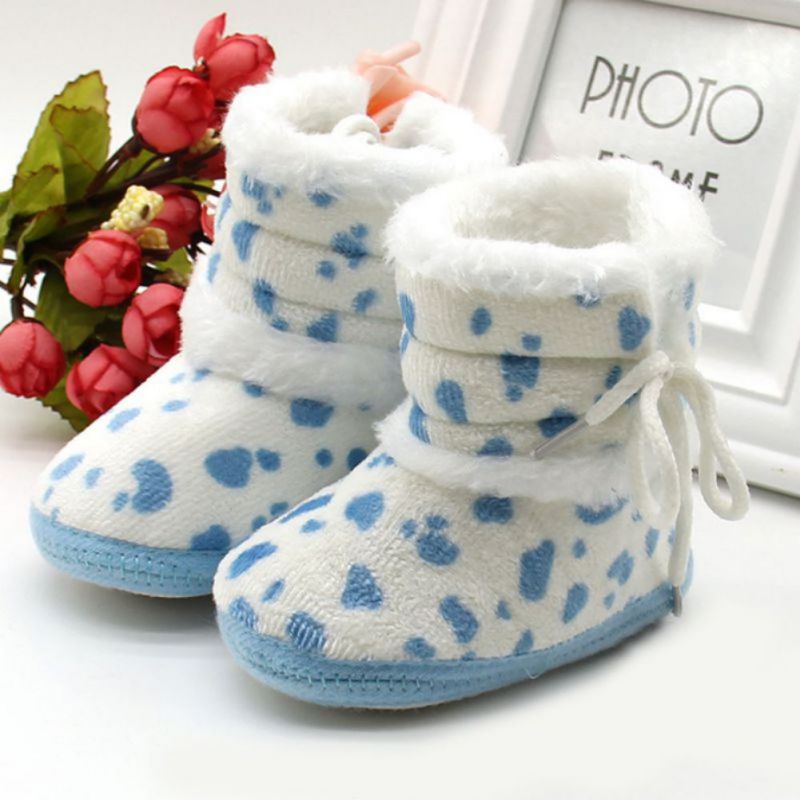 Baby Schoenen WINTER 0-18 m Baby Kids Baby Meisje Warme Laarzen Casual Soft Sole Fleece Warm Sneeuw booties Schoenen M2