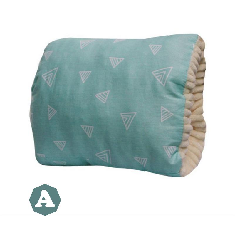 Baby Verpleging Kussens Moeder Arm Kussen Handwarmer Katoen Plus Fluwelen Verdikking Zachte Comfortabele Voeden Kussen Kindje Producten: Blue triangle