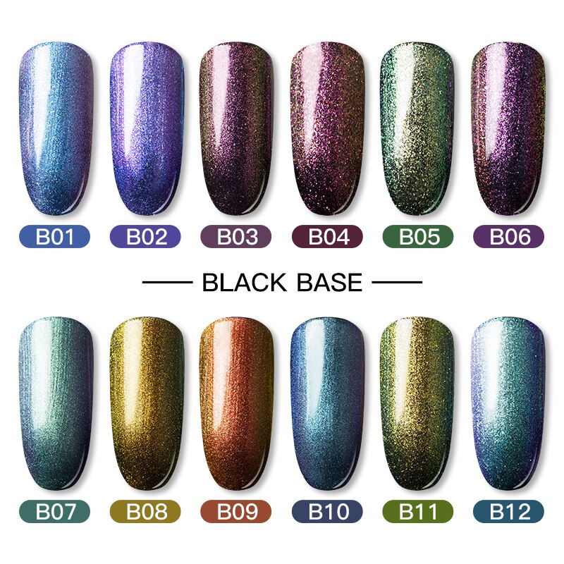 Rosalind gel neglelak phantom kamæleon alt til manicure dekoration base top til negle uv led lampe hybrid lakker