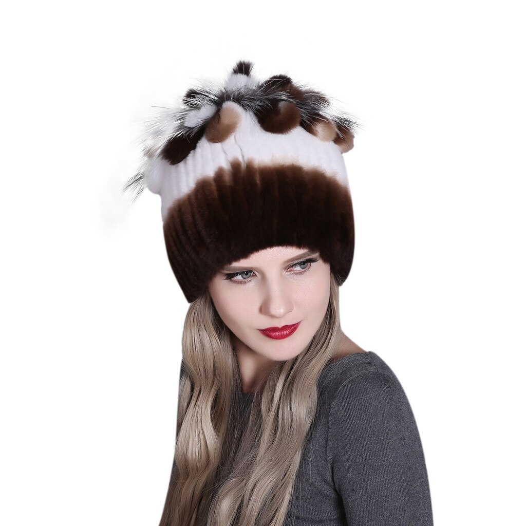 Winter Hats Women Warmth Colorful Warm Caps Female Headgear Czapka GRS