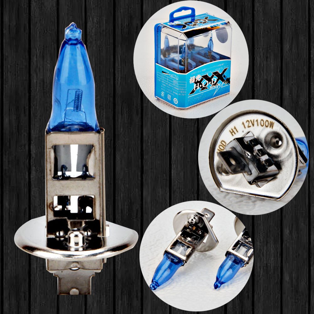 Phare de voiture H7 H4 H11 H1 H3, remplacement halogène auto HOD xenon 6000K, super blanc 100W, 9005 9006