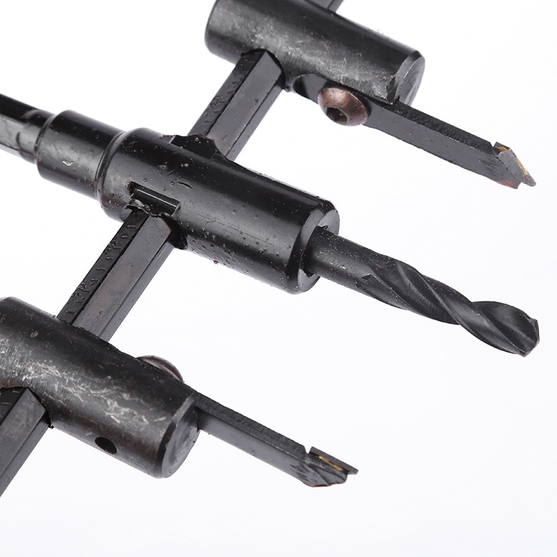 ZK30 30-120/200/300mm Adjustable Circle Hole Cutter Wood Drywall Drill Bit Saw Round Cutting Blade Aircraft Type DIY Tool