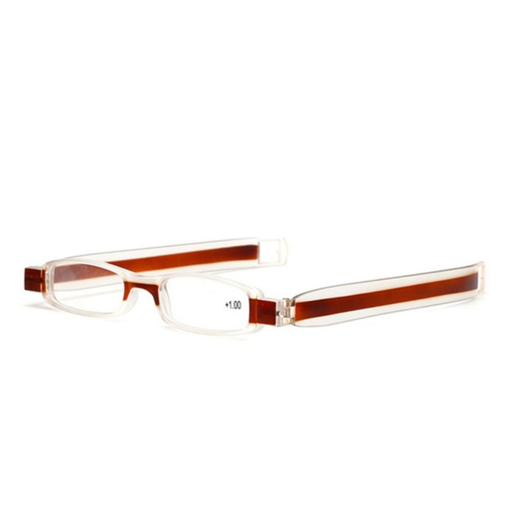 1 stk. databriller sammenleggbare lesebriller 360 graders rotasjon ultralette lesebriller harpiksbriller kontor