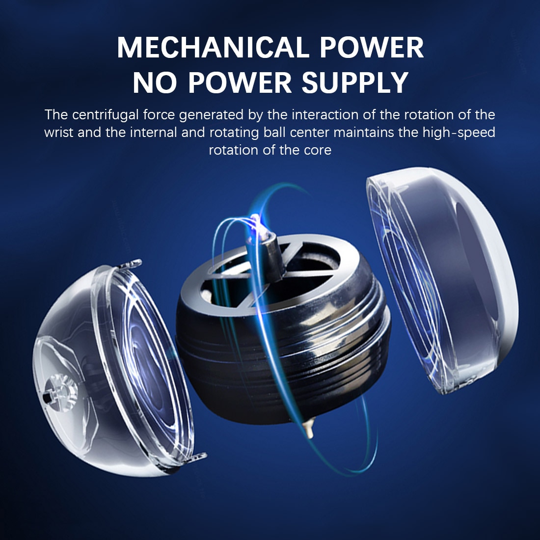 LED light exercise gyroscope powerball Self-starting wrist force jawzrsize ball Trainer forearm muscle relax multi gym equipment