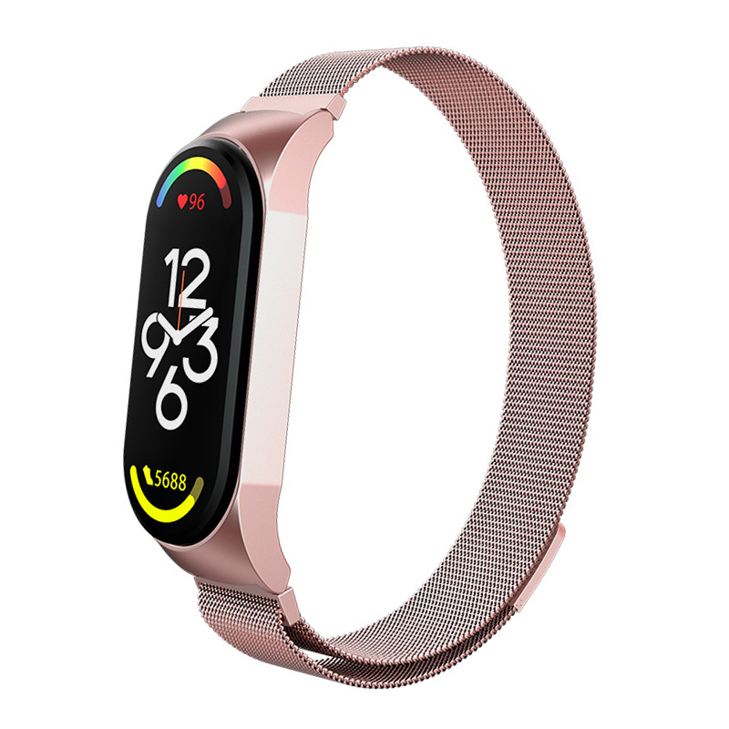 correa mi band 4 5 6 7, Milanese Loop para Xiaomi Mi Band 7, 6, 5 y 4, Correa de reloj de acero inoxidable, pulsera mi band 4, 6, 5, 3, 7 pro