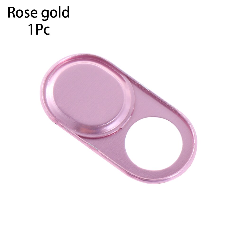 1/3 Stuks Universele Metalen Webcam Cover Camera Slider Sluiter Privacy Beschermen Sticker Voor Laptop Tablet Telefoon Ultra Dunne sluiter: 1PC Rose Gold