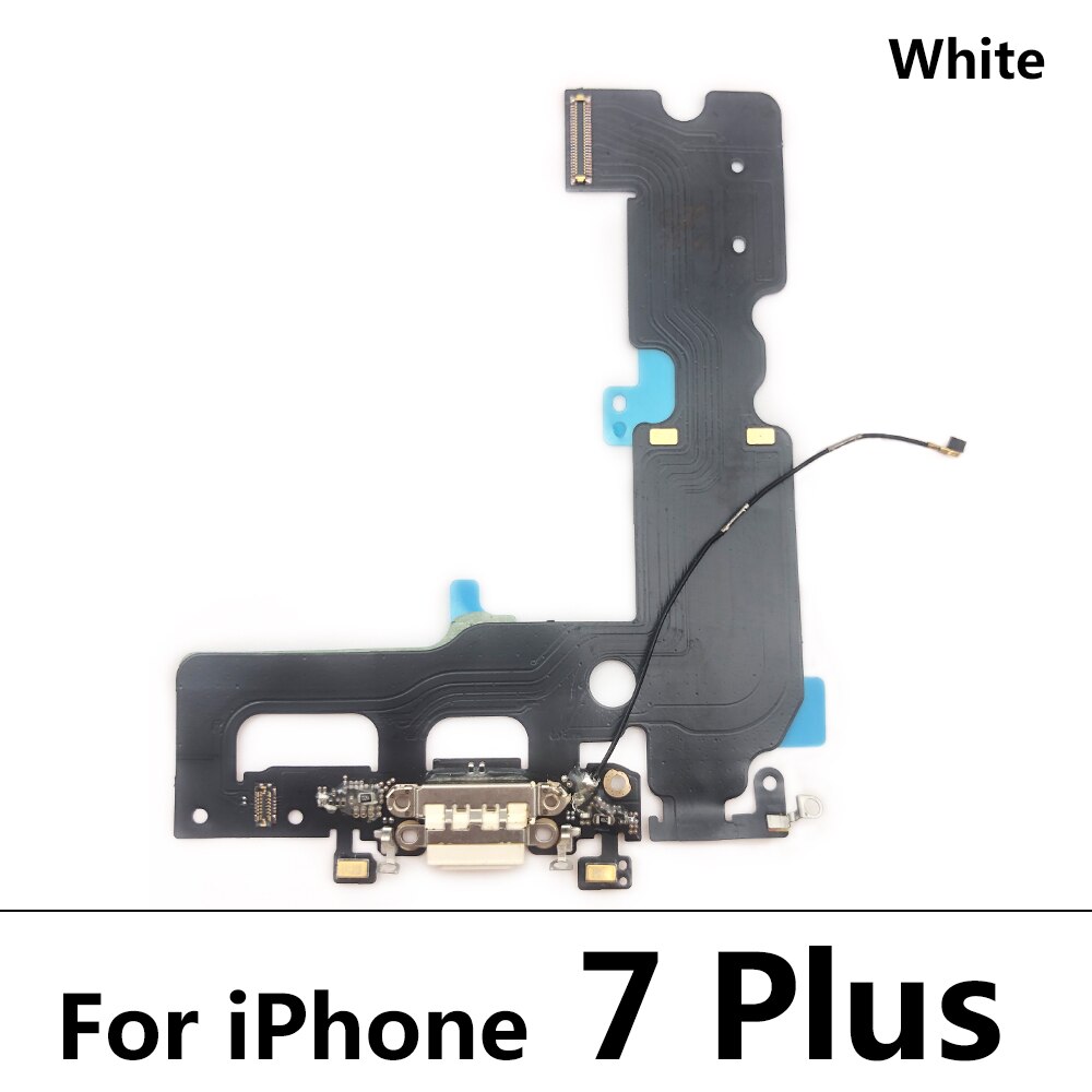 Original USB Charging Port Mic Microphone Dock Connector Board Flex Cable Repair Parts For Iphone 6 6S 7 8 Plus: For 7 Plus White Ori