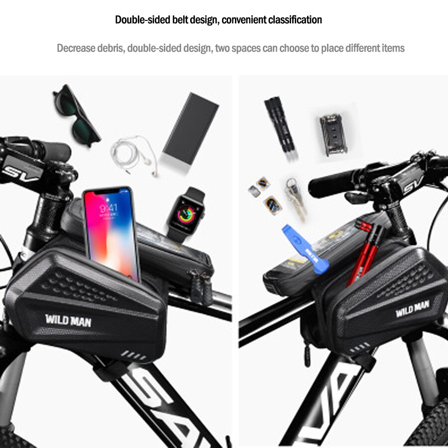 Fiets Tassen Fiets Voor Touch Screen Telefoon Zak Mountainbike Top Tube Bag Fietsen Fietstas Voor Fiets