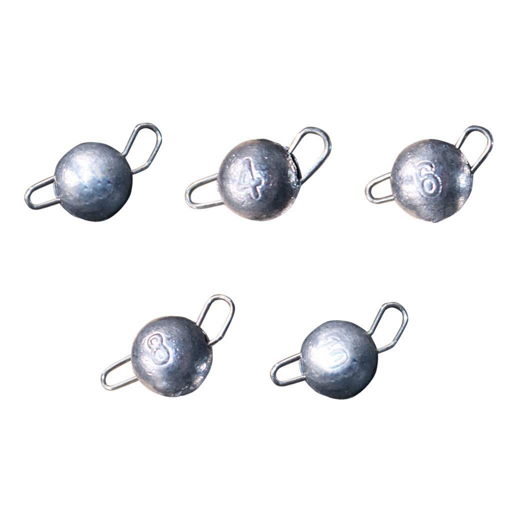 8 Uds pesca plomo peso plomo 2g-10g plomo gancho conector liberación rápida fundición pesca plomo pesca Pesca