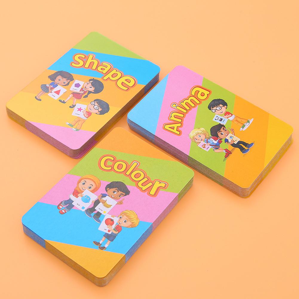 1 set Children Recognition Color Animal Shape Card Early Childhood Early Educational Arithmetic Toy Letter Teaching Card