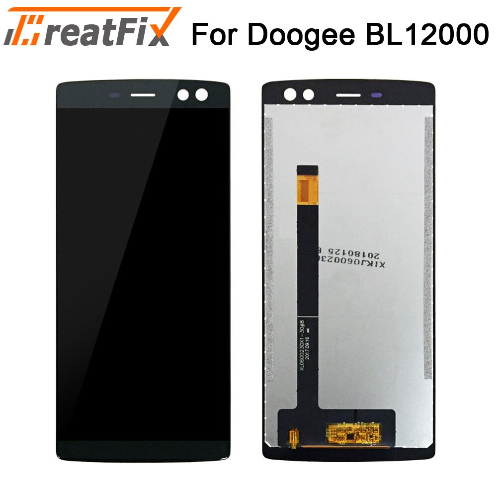 For Doogee BL5000 BL7000 LCD Display and Touch Screen Screen Digitizer Assembly Replacement For doogee lcd bl12000 BL12000 Pro: For BL12000 Black