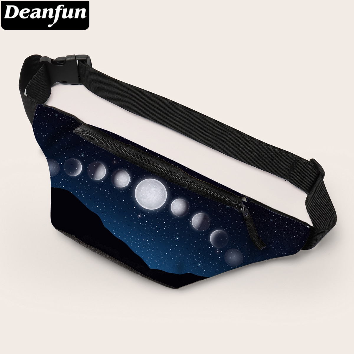 Riñonera Deanfun con estampado 3D, impermeable, bolsa cruzada con estampado de Luna, riñonera para mujer, riñonera 18061