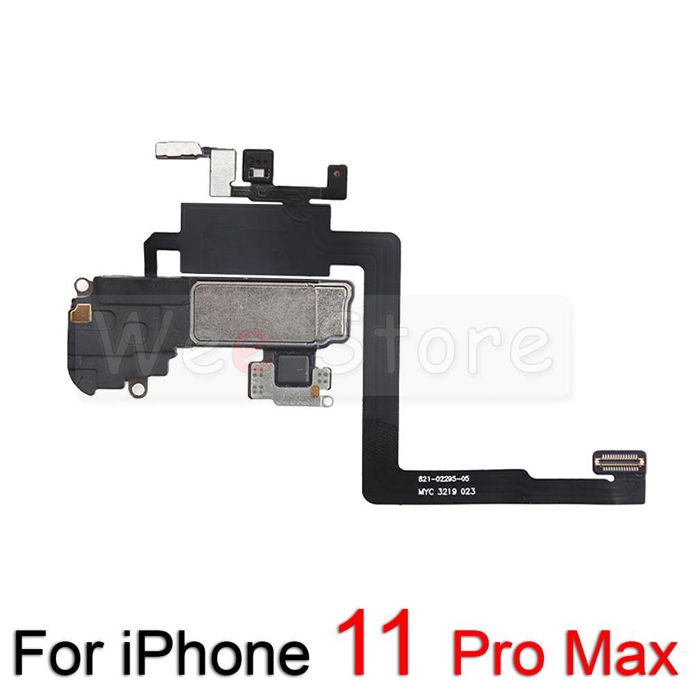 Original Top Earpiece For iPhone 11 12 Pro Max mini X XR Xs Max Proximity Sensor Front Earphone Ear Speaker Flex Cable Parts: For iPhone 11Pro Max