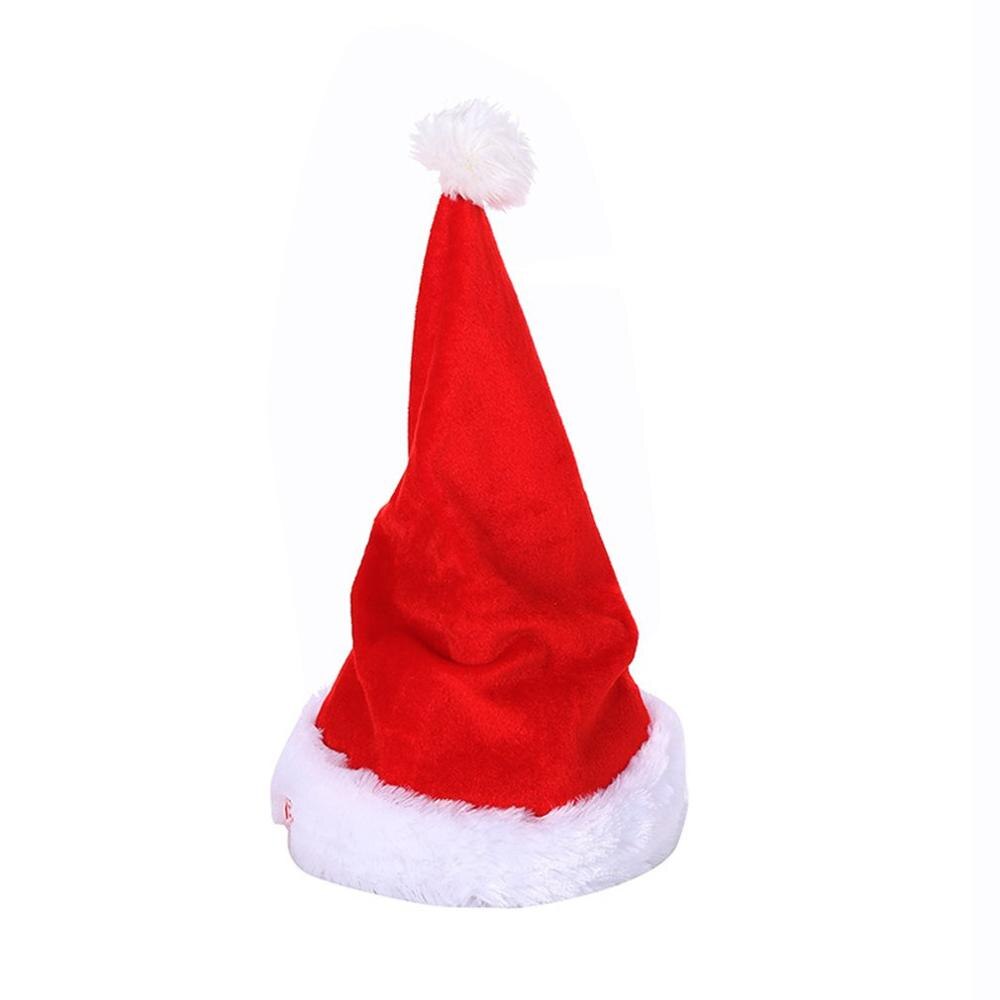 Elektrisk musik bomuld jul hat dekorere batteri dejlige børns elektriske legetøj jul