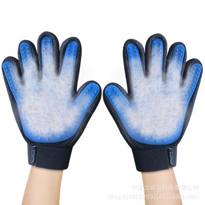 Huisdierkat ontharingskam honden schoonheidsborstels puppy kitten kattenhaar verharen kattentrimmer kammen huisdieren verzorgingsgereedschap hondenborstel: Huisdier handschoenen / Kort haar