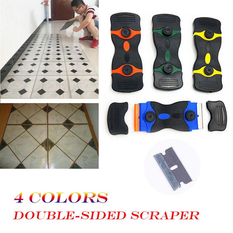 Ceramic Glass Oven Razor Double sided Scraper Plastic Handle Automotive Film Sticker Tool Cleaning shovel