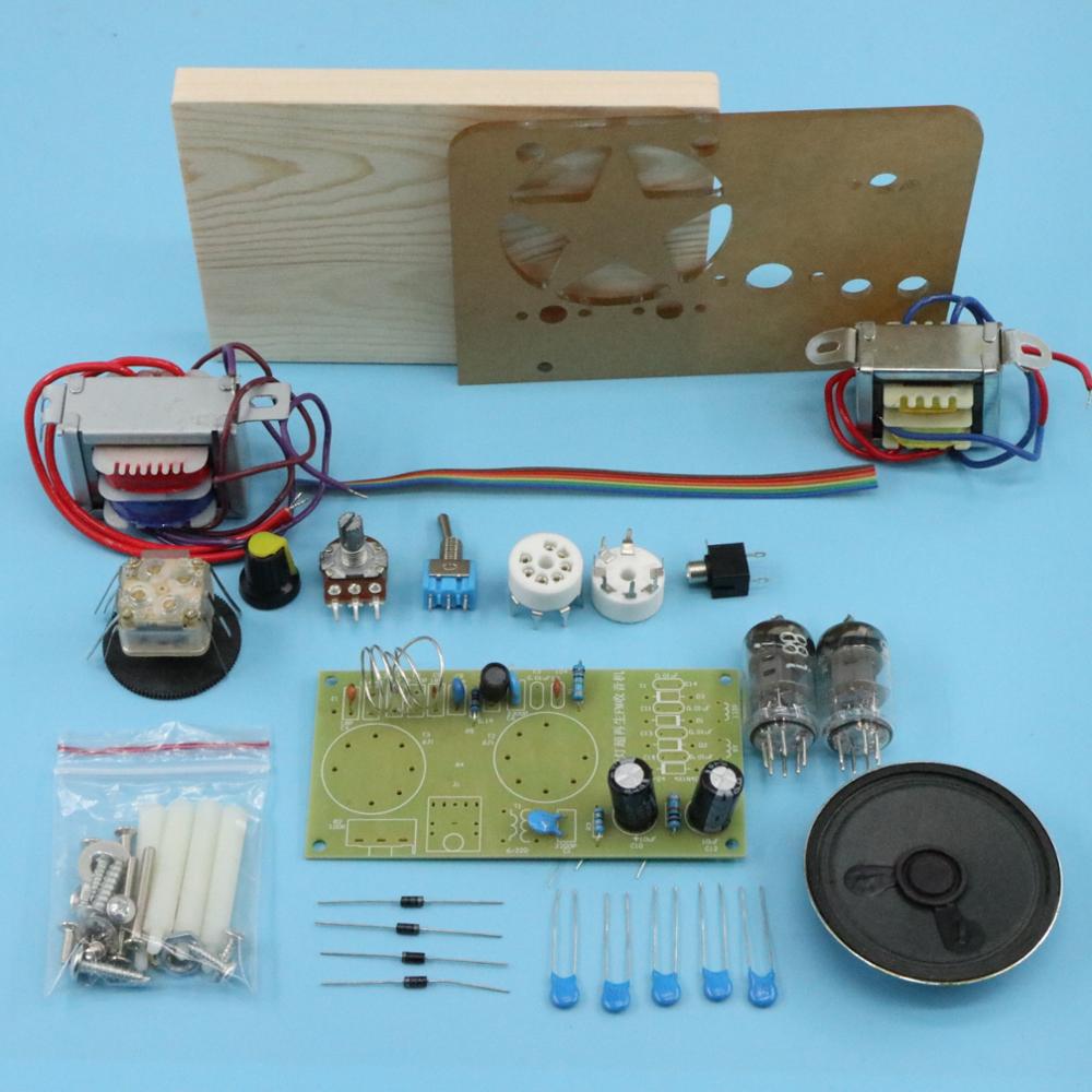 Gallbladder radio frequency modulation kits, FM two lamp, super regeneration electron tube, 6J1+6J1 drive horn